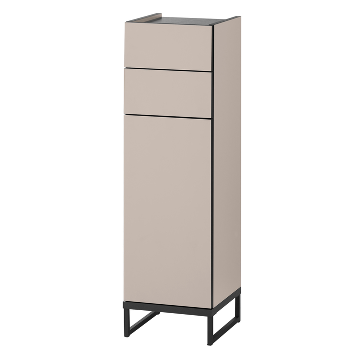 Sconto Spodní koupelnová skříňka VEGA 30 kašmírová/černá