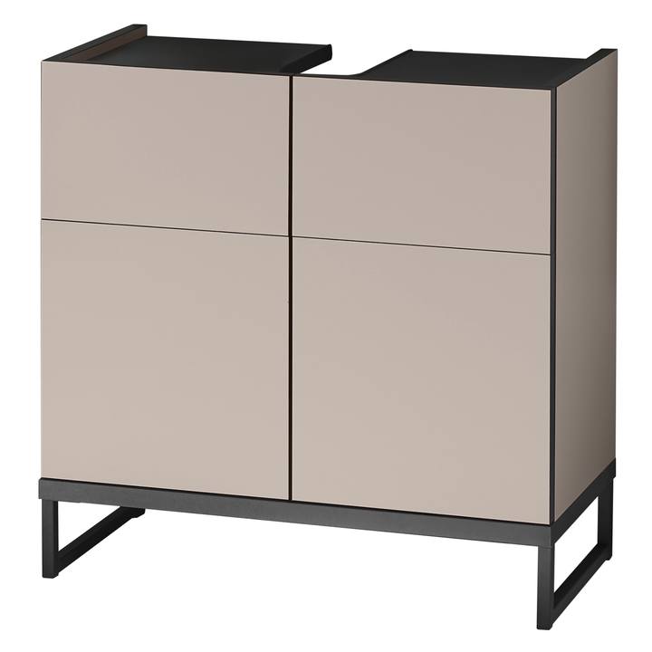Sconto Skříňka pod umyvadlo VEGA 60 kašmírová/černá