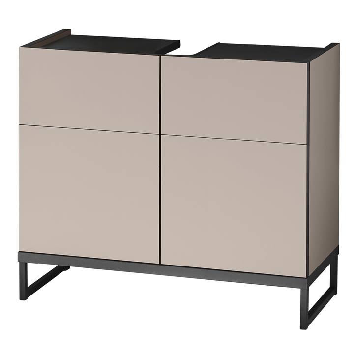 Sconto Skříňka pod umyvadlo VEGA 80 kašmírová/černá