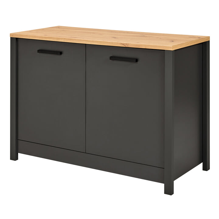 Sconto Spodní skříňka VENETO 2 antracitová/dub artisan