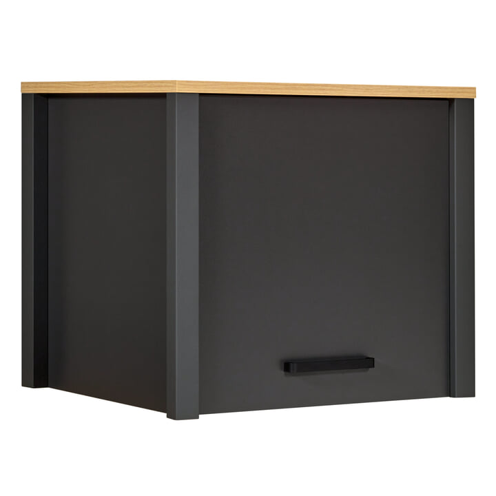 Sconto Skříňový nástavec VENETO antracitová/dub artisan