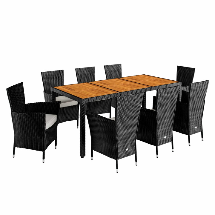 Zahradní set VERONA 2 černá/akácie 1