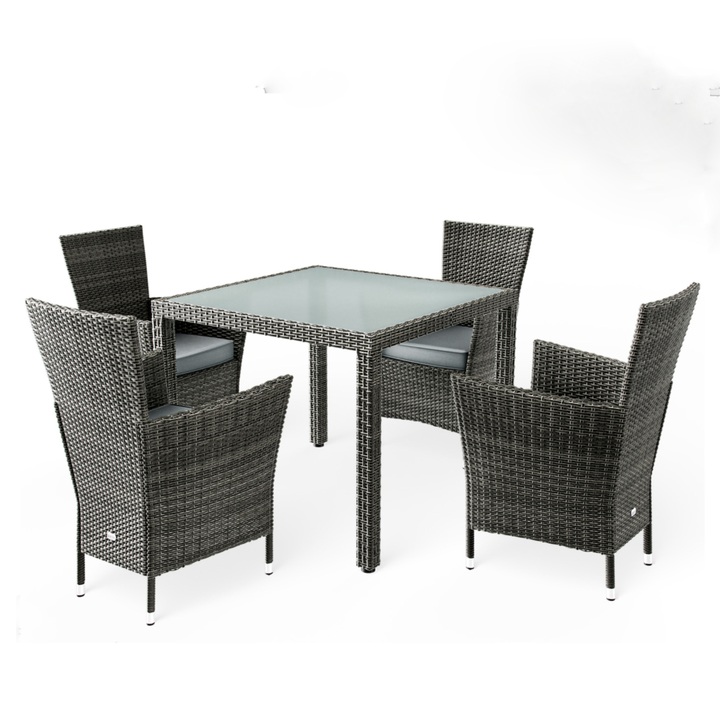 Zahradní set VERONA 3 šedá/antracitová 1