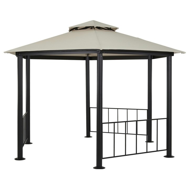 Zahradní altán  VERONA černá/krémová 1