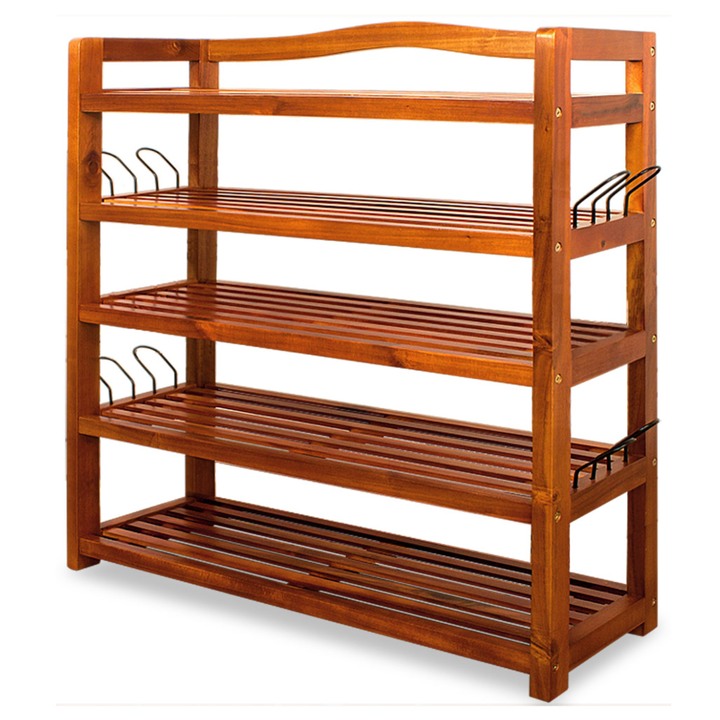 Policový botník VERSA akácie 1