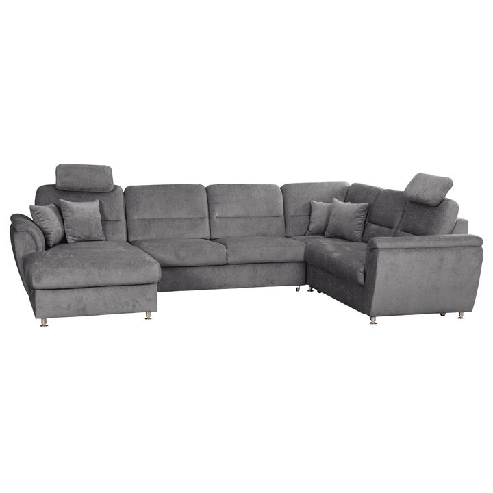 Sconto Sedací souprava VIANA II pravá, tmavě šedá