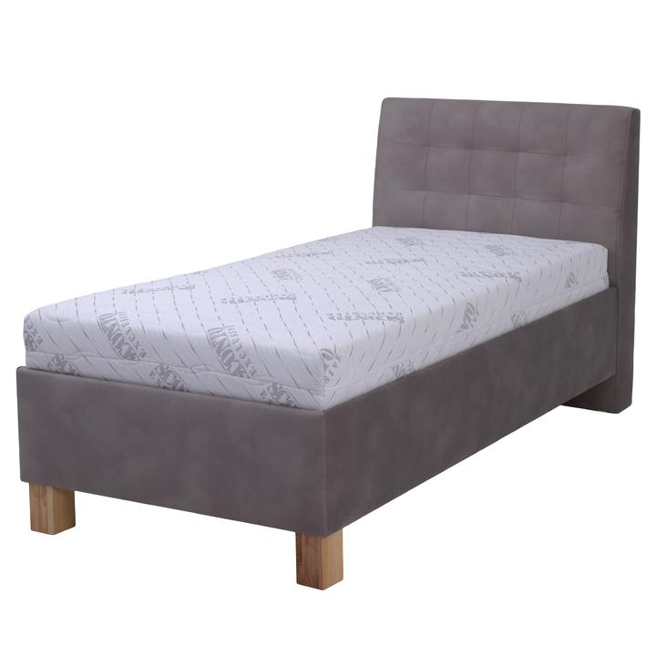 Sconto Polohovací postel s matrací VICTORIA taupe, 100x200 cm