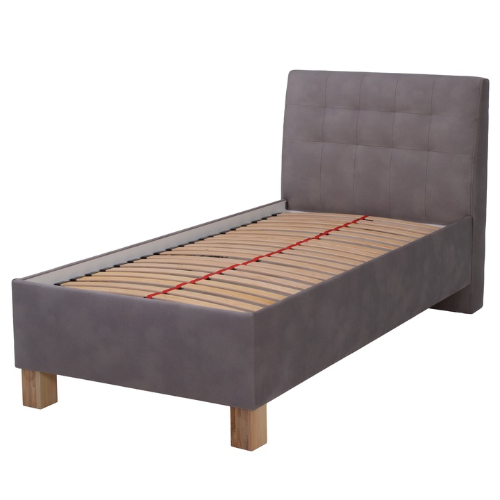 Sconto Polohovací postel s roštem VICTORIA taupe, 90x200 cm