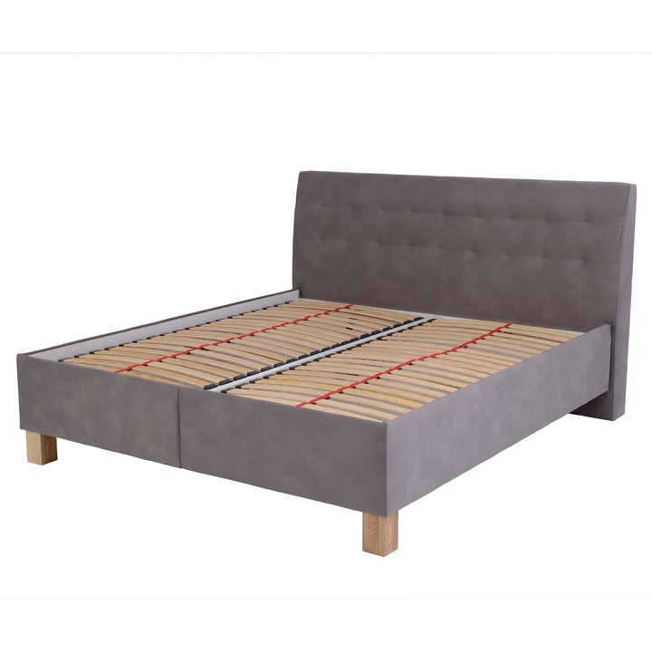 Sconto Polohovací postel s roštem VICTORIA taupe, 180x200 cm