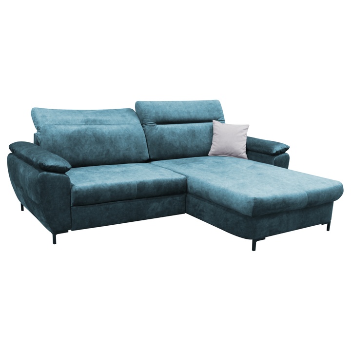 Sconto Sedací souprava VIENNA pravá, modrá