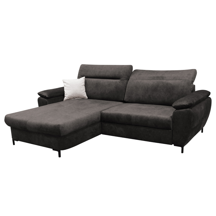 Sconto Sedací souprava VIENNA levá, tmavě hnědá