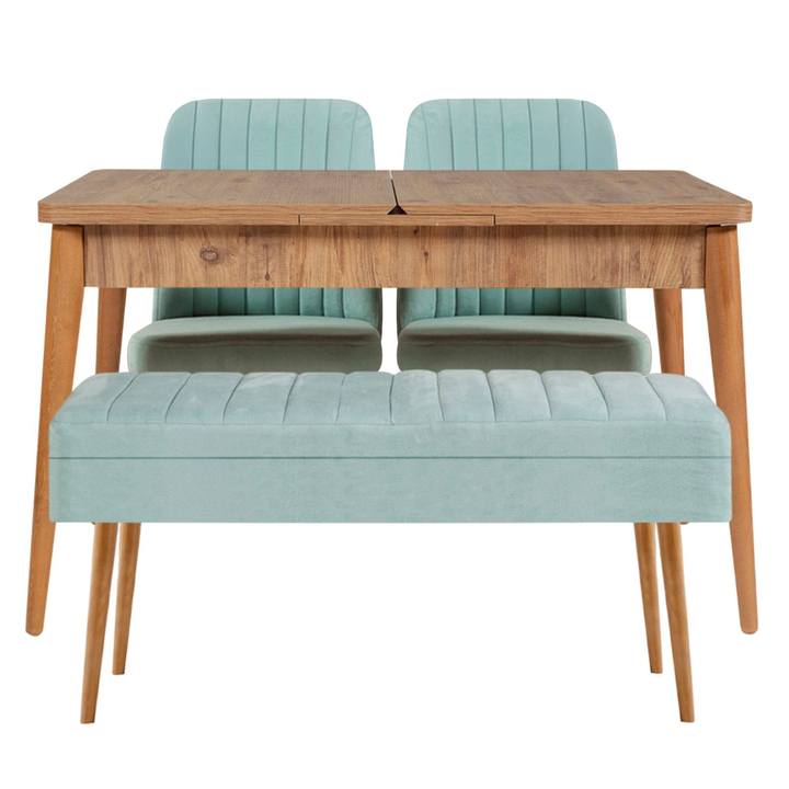 Sconto Jídelní sestava VINA 11 pistáciová/borovice atlantic