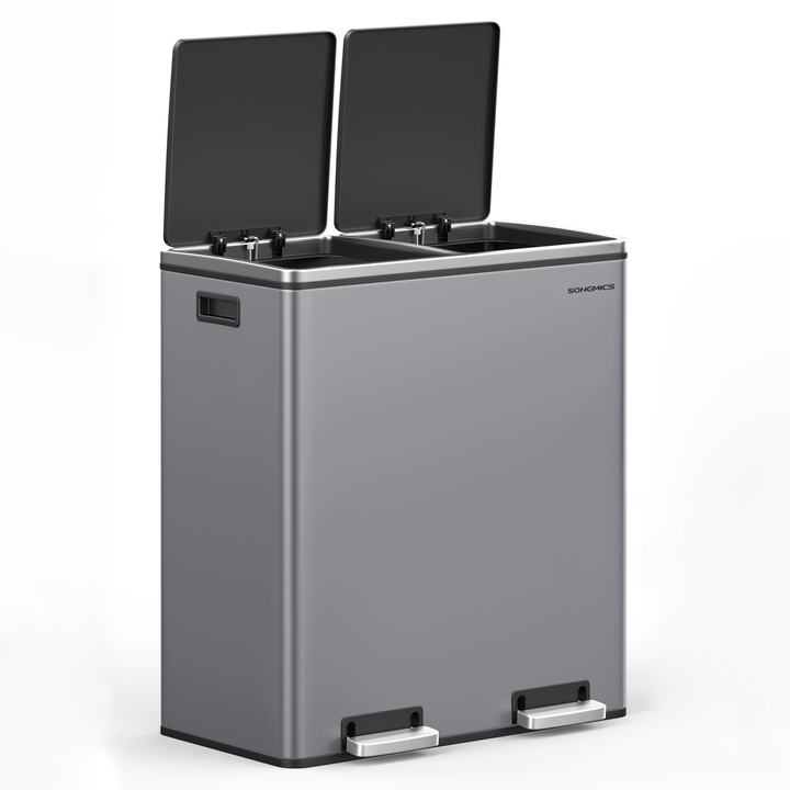 Odpadkový koš WASTE 1 šedá, 2x30 l 1