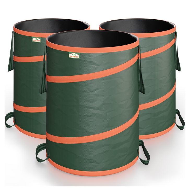 Pytle na zahradní odpad WASTE zelená, 3 ks, průměr 47 cm 1