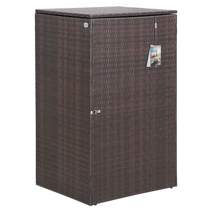 Obal na popelnici WHEELIE hnědá 1