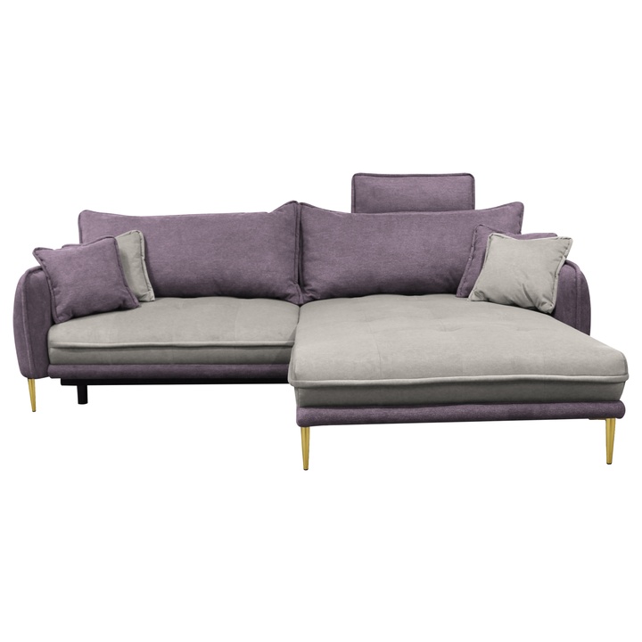 Sconto Sedací souprava WHISPER II pravá, fialová