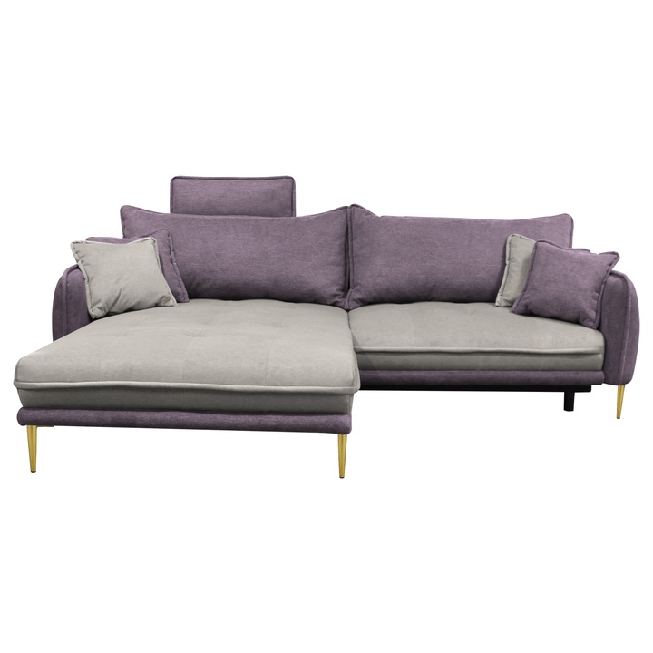 Sconto Sedací souprava WHISPER II levá, fialová