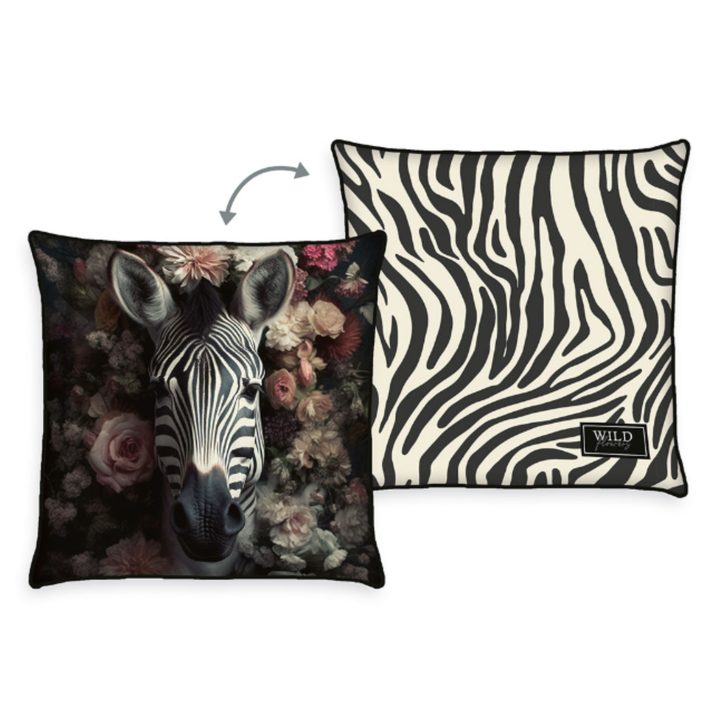 Polštář WILD FLOWER zebra, 50x50 cm 1