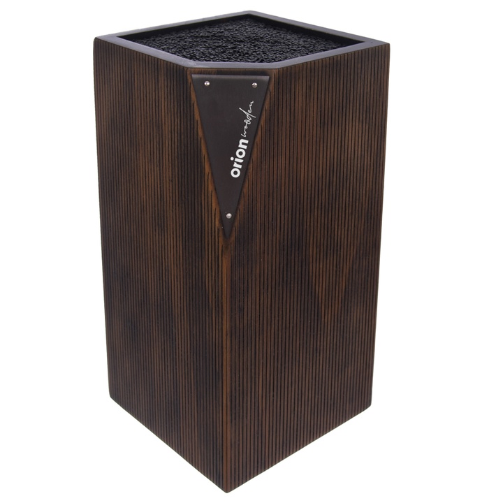 Sconto Stojan na nože WOODEN hnědá