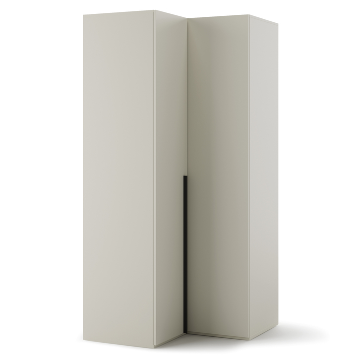 Sconto Rohová šatní skříň WOOW 1 šampaň