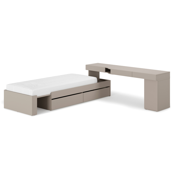 Sconto Studentská sestava  WOOW 2 pravá, jílově šedá