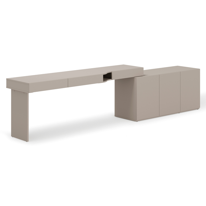 Sconto Studentská sestava  WOOW 4 levá, jílově šedá