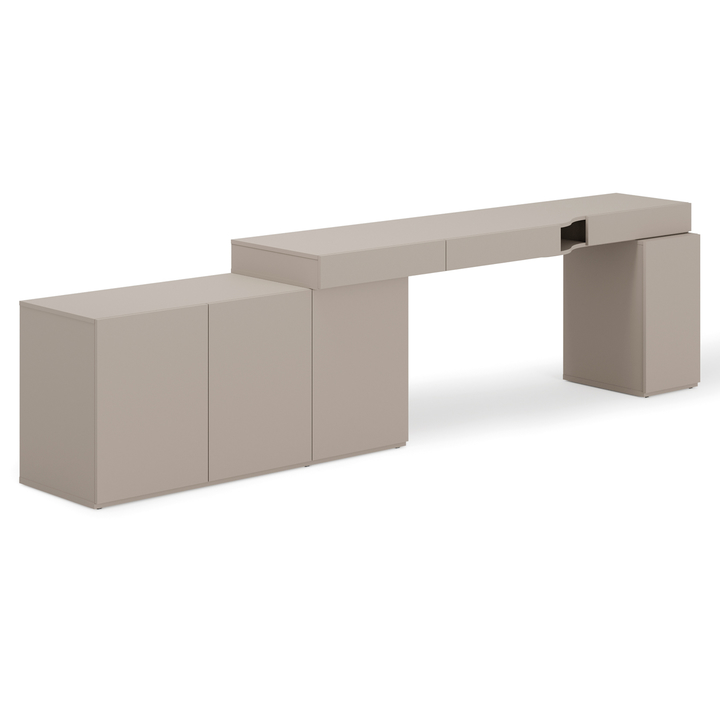 Sconto Studentská sestava  WOOW 6 levá, jílově šedá