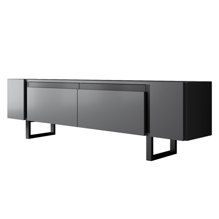 TV stolek YILDIZ antracitová/černá 1