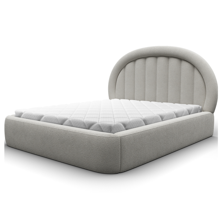 Sconto Postel s roštem YOUNGER světle šedá, 160x200 cm