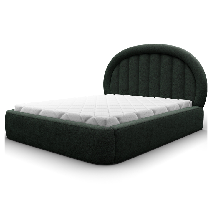 Sconto Postel s roštem YOUNGER tmavě zelená, 160x200 cm