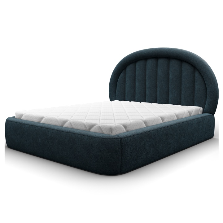 Sconto Postel s roštem YOUNGER tmavě modrá, 140x200 cm