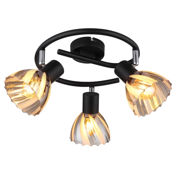 Sconto Bodové svítidlo ZACHERY 3 černá