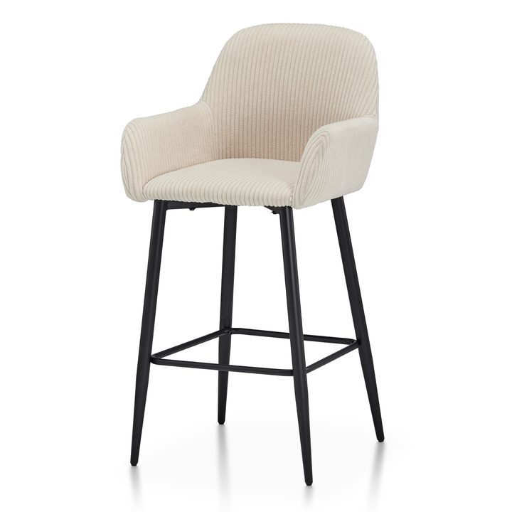 Sconto Barová židle ZANA béžová/černá