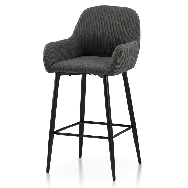 Sconto Barová židle ZANA šedá/černá