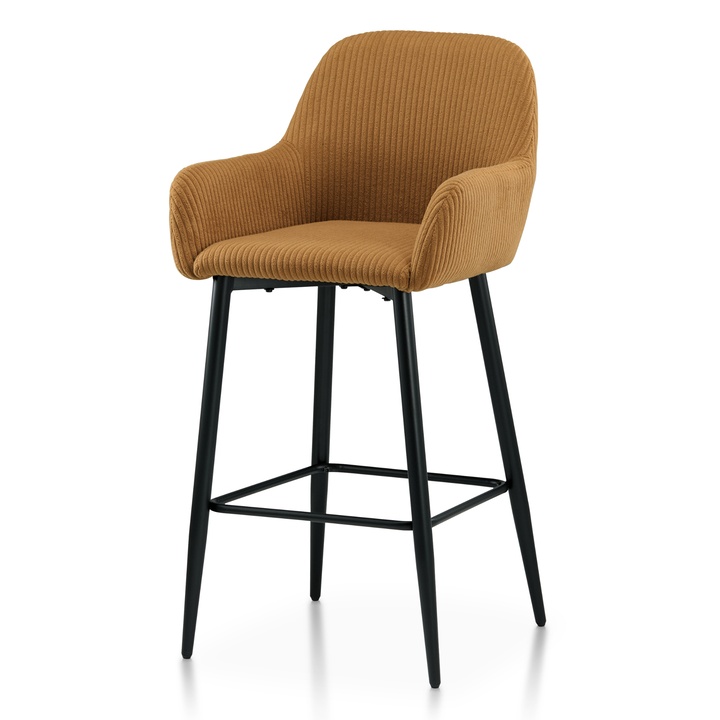 Sconto Barová židle ZANA žlutá/černá