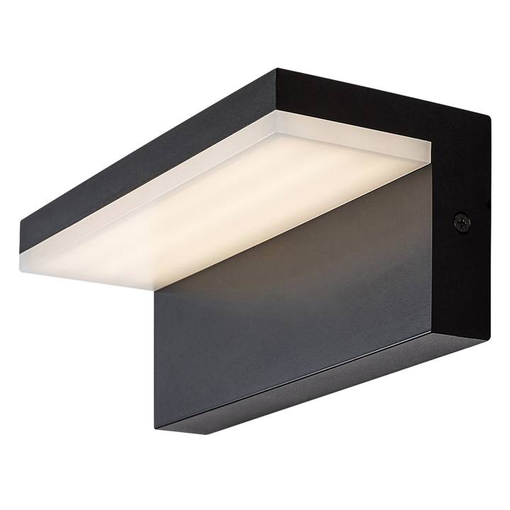 Sconto Venkovní nástěnné LED svítidlo ZARAGOZA 2 černá