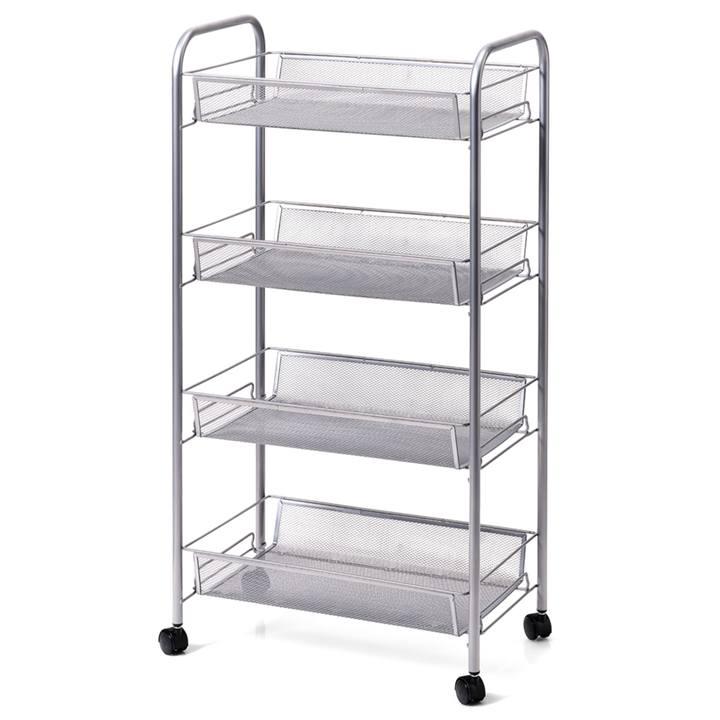 Sconto Regál na kolečkách ZELLER 4 košíky