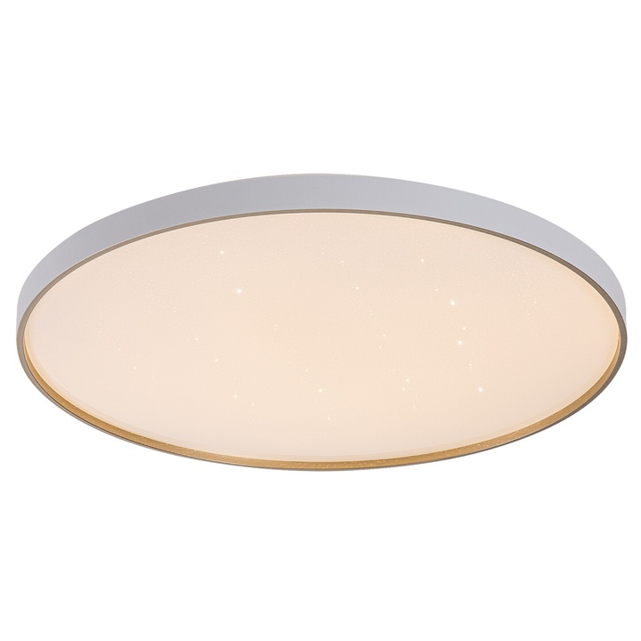 Stropní svítidlo ZERAVA bílá/zlatá, průměr 77 cm 1