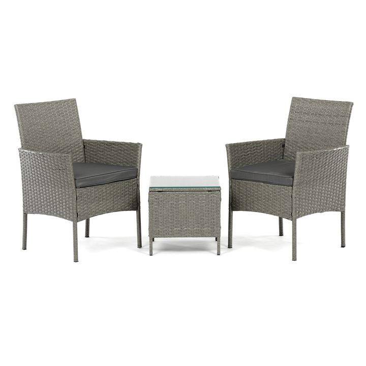 Sconto Zahradní sestava ZIBIA šedá