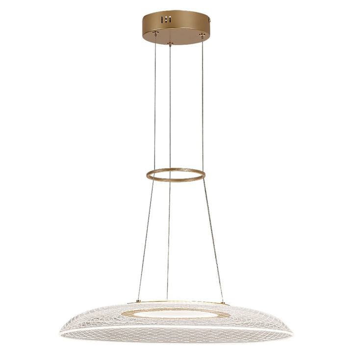 Závěsné svítidlo ZOFRAEL 2 zlatá/průhledná 1