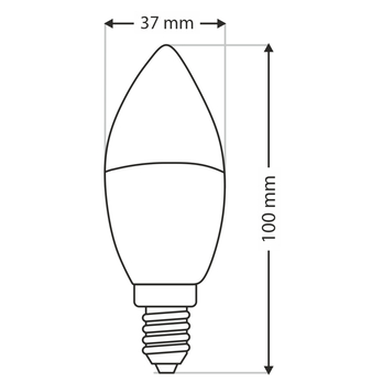 LED žárovka 0080000891 E14, 6W, teplá bílá 2