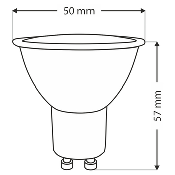 LED žárovka 0080001147 GU10, 7W, teplá bílá 2