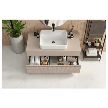 Koupelnová skříňka s umyvadlem 100-2Z RIO kašmírová 2