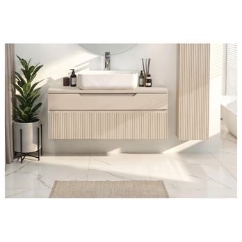 Koupelnová skříňka s umyvadlem 100-2Z RIO kašmírová 1