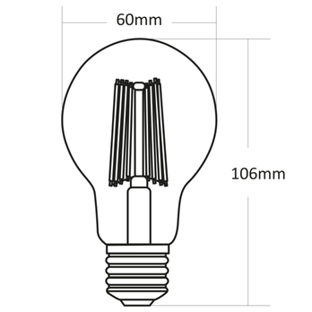LED žárovka 10582K E27, 7W, teplá bílá 1