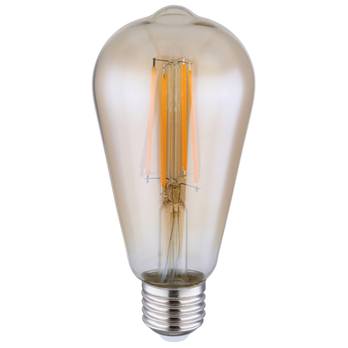 LED žárovka filament 11399A E27, 7W, teplá bílá, jantarová 2