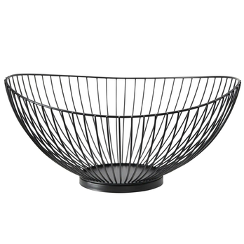 Kovová mísa 40581845 černá, šířka 30 cm 1