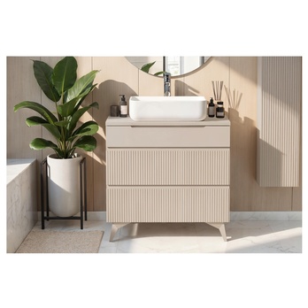 Koupelnová skříňka s umyvadlem 80-3Z RIO kašmírová 1