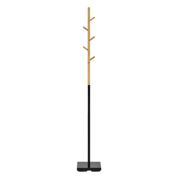 Stojanový věšák ABELIA černá/přírodní 3