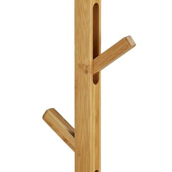Stojanový věšák ABELIA černá/přírodní 5